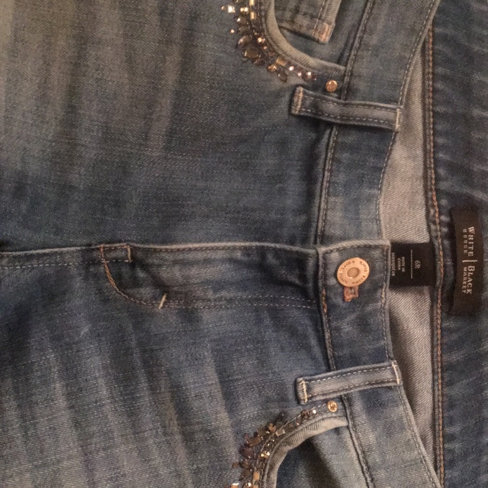 WHBL Distressed Rhinestone Jeans - Picture 6 of 6